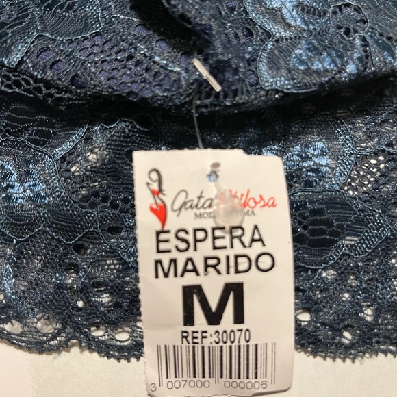 SEXY NAVY BLUE LINGERIE SET - Picture 3 of 5